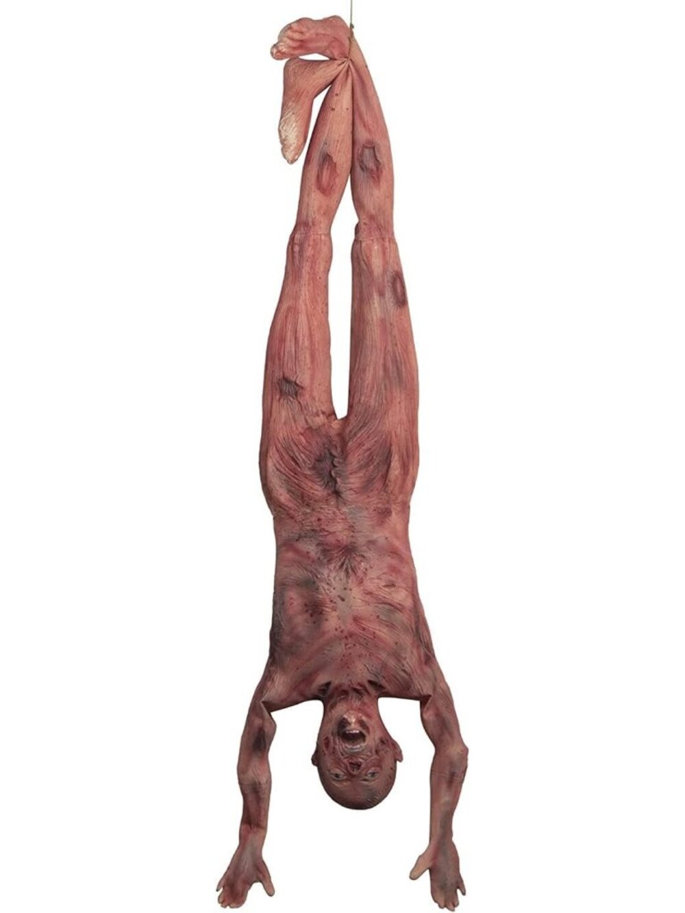 Halloween Bloody Dead Body 4.8 ft Latex Skinned Full Body Hanging Corpse Zombie